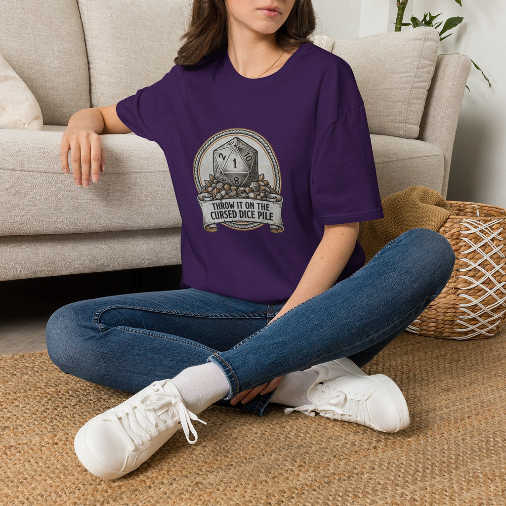 Cursed Dice Pile Graphic T-Shirt