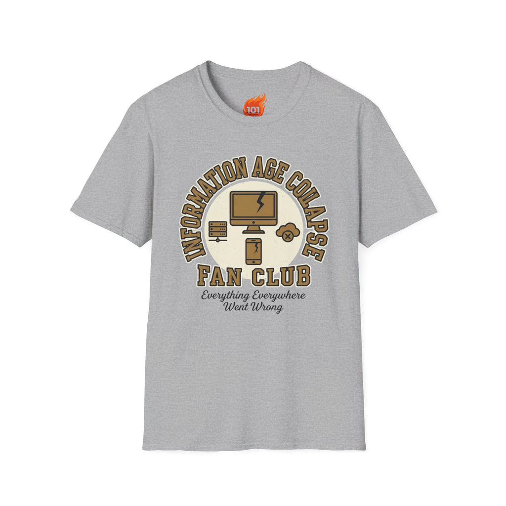 Collapse of the Information Age Graphic T-Shirt