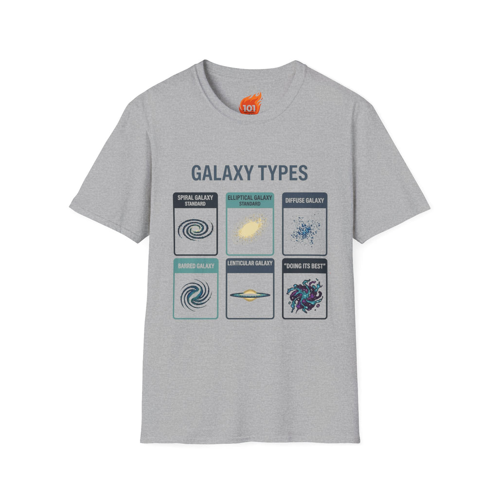 Galaxy Types Graphic T-Shirt