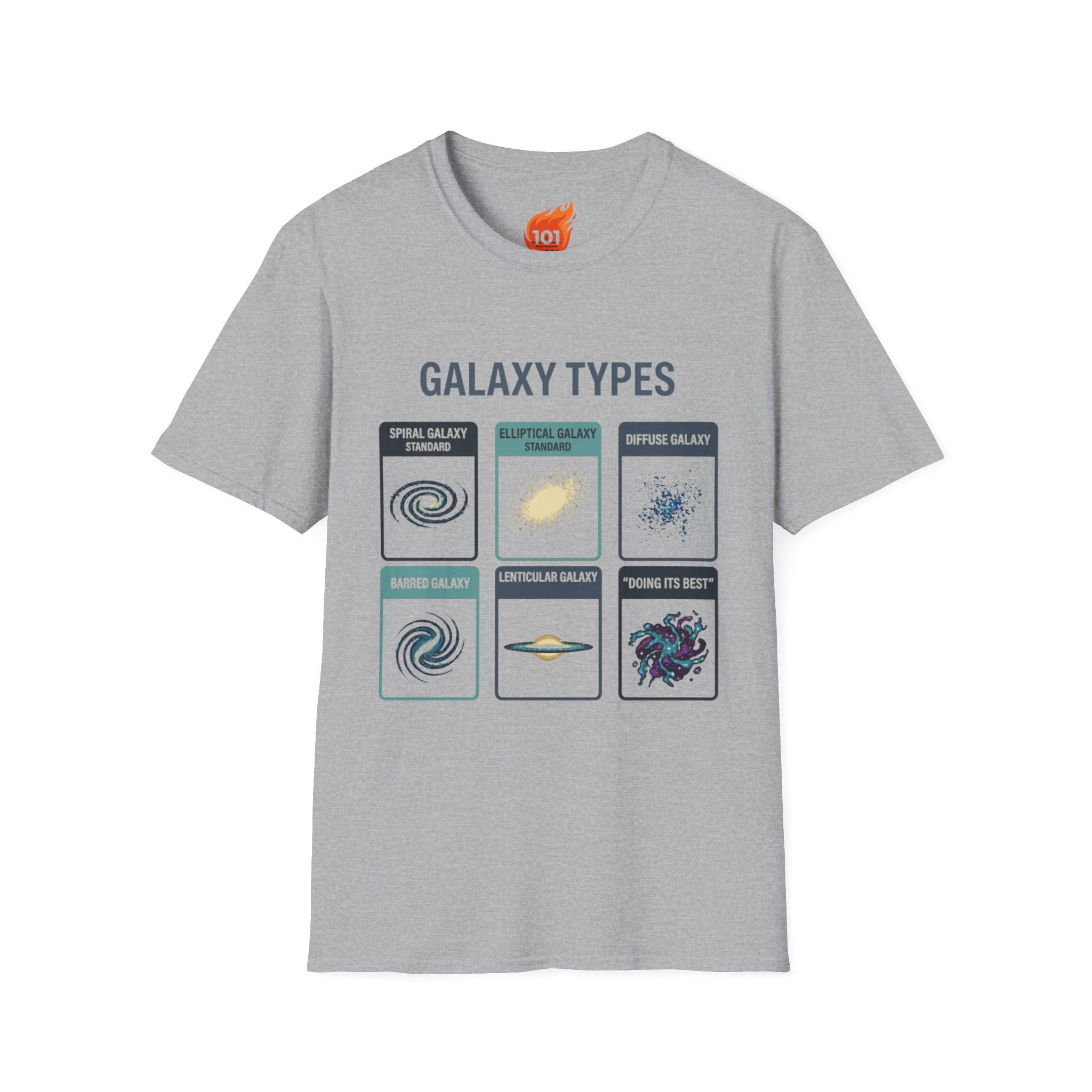 Galaxy Types Graphic T-Shirt
