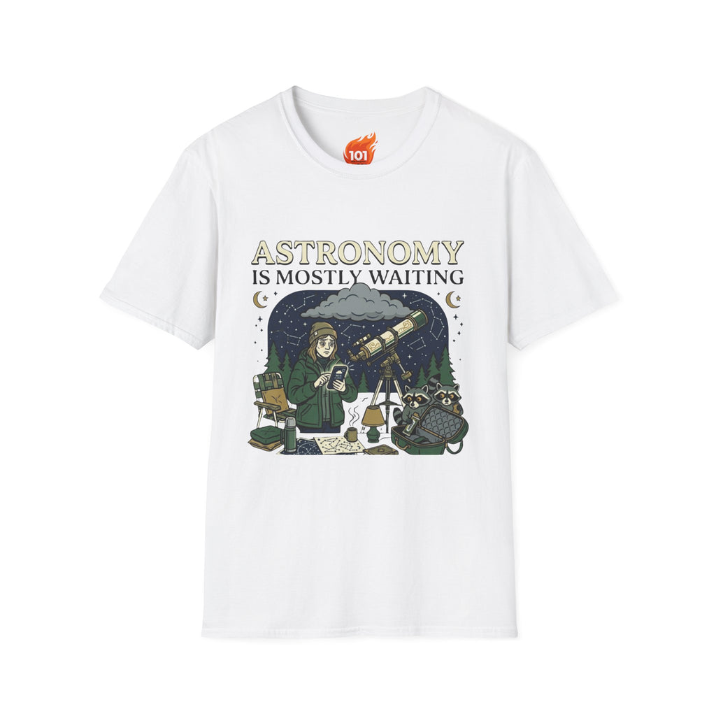 Astronomy is Mostly Waiting Graphic T-Shirt