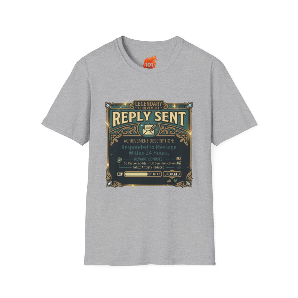 Achievement: Sent a Reply Graphic T-Shirt