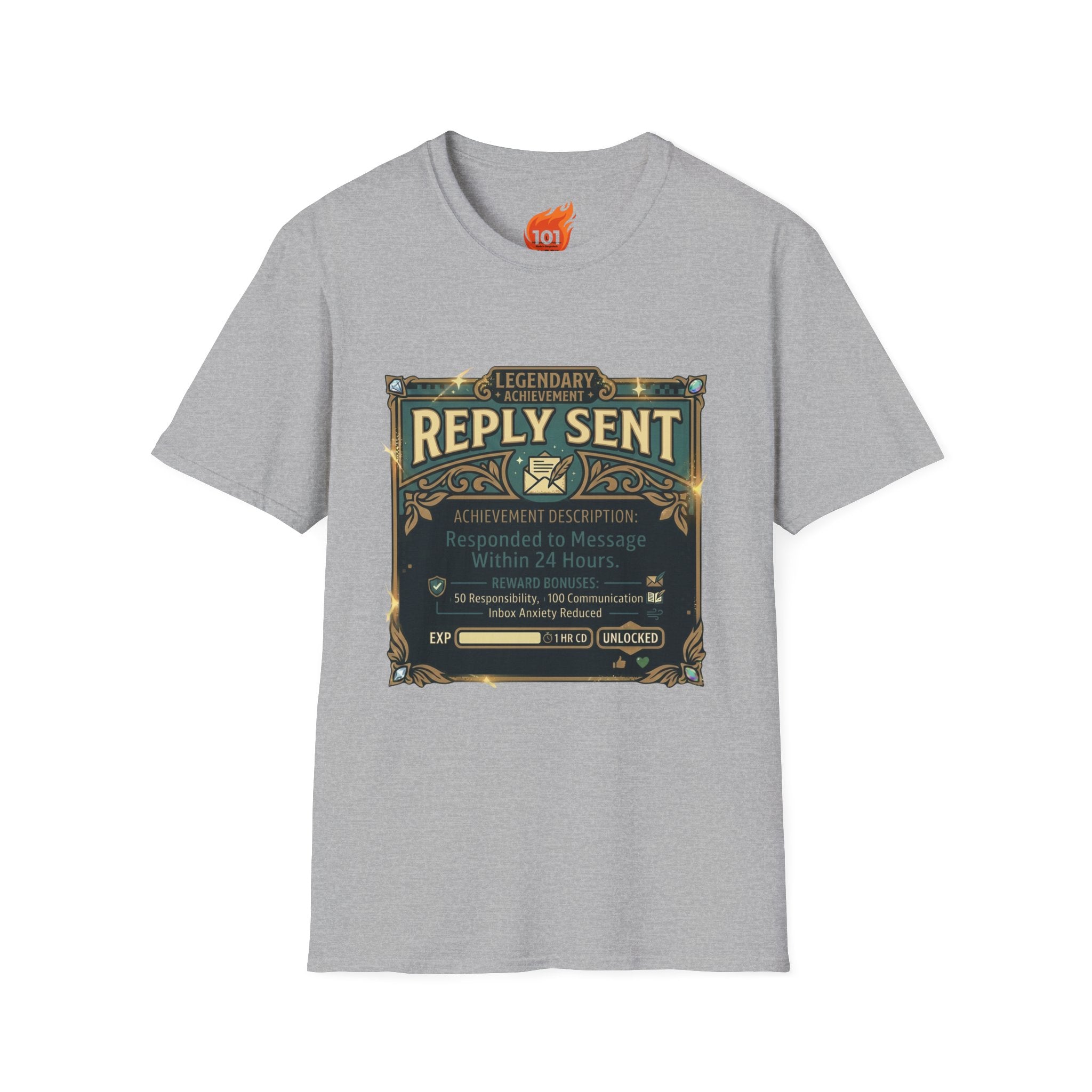 Achievement: Sent a Reply Graphic T-Shirt