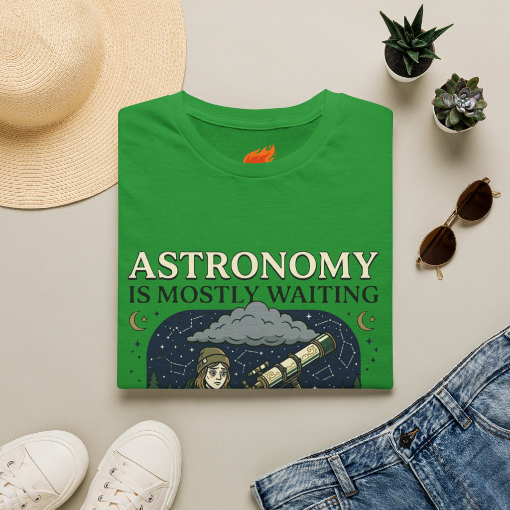 Astronomy is Mostly Waiting Graphic T-Shirt