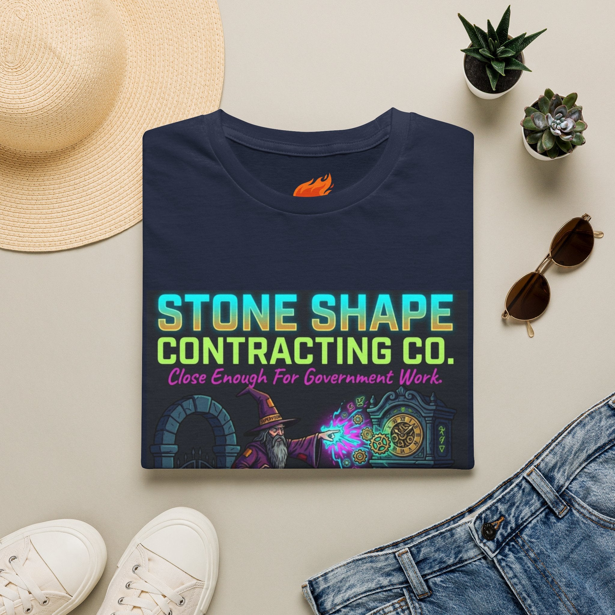 Spell: Stone Shape Graphic T-Shirt