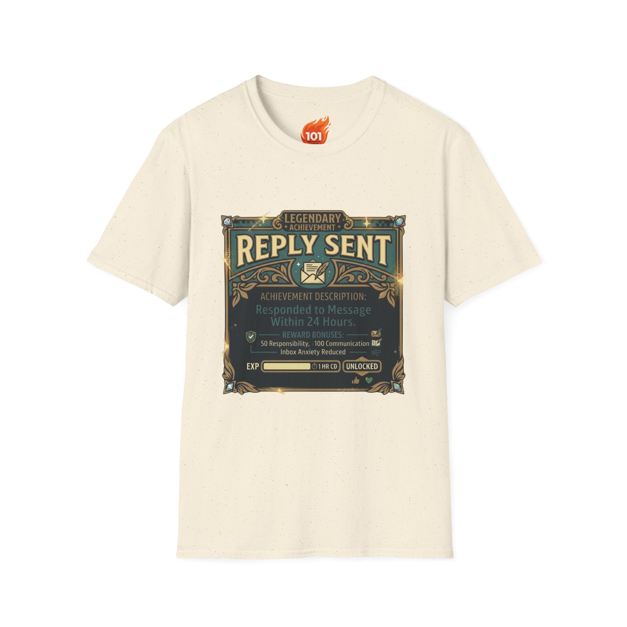 Achievement: Sent a Reply Graphic T-Shirt