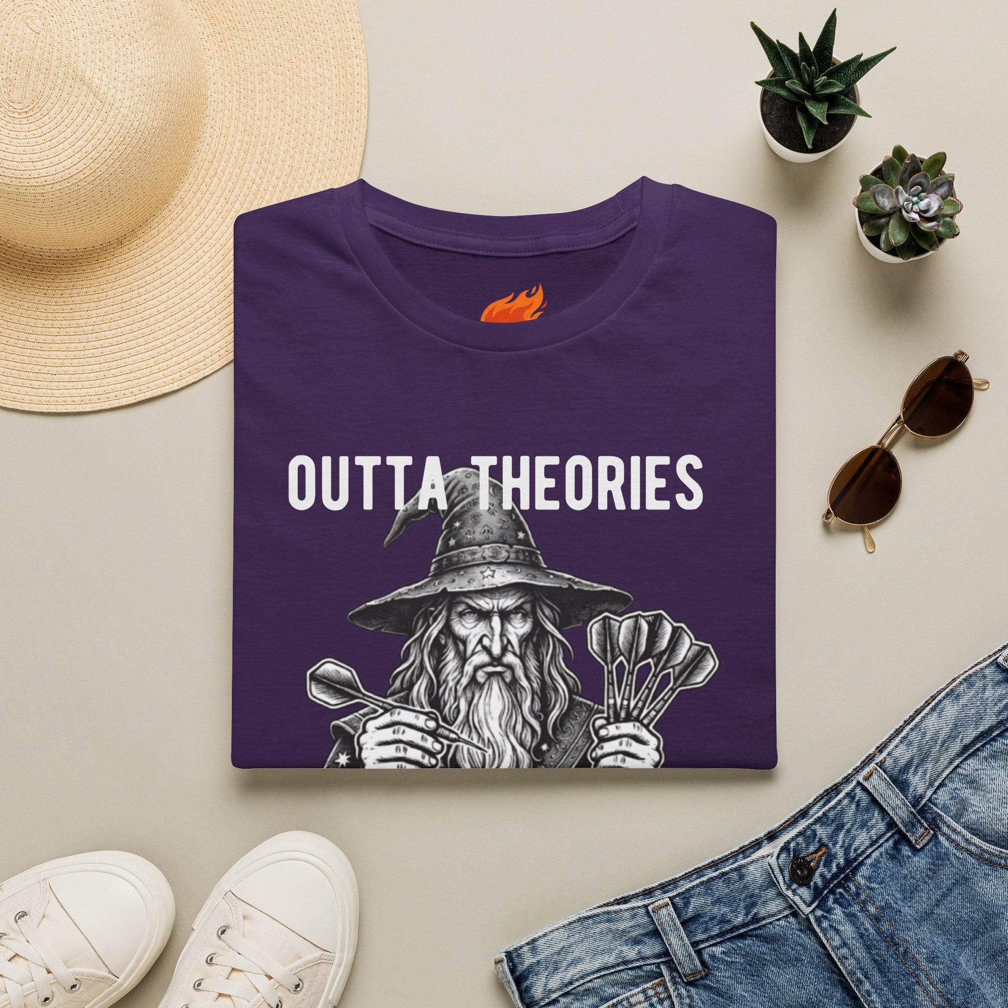 Outta Theories, Not Outta Darts Graphic T-Shirt