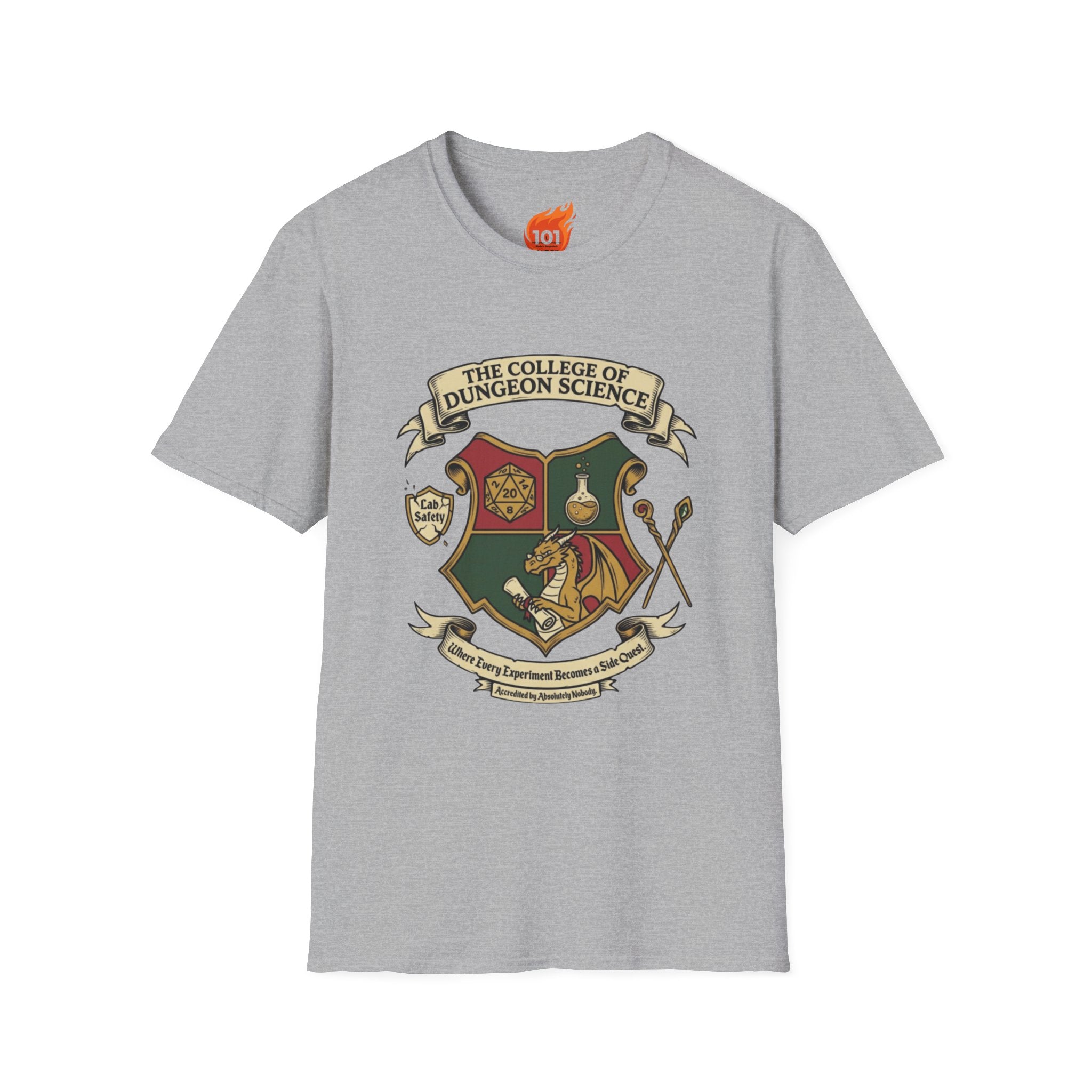 College of Dungeon Science Graphic T-Shirt