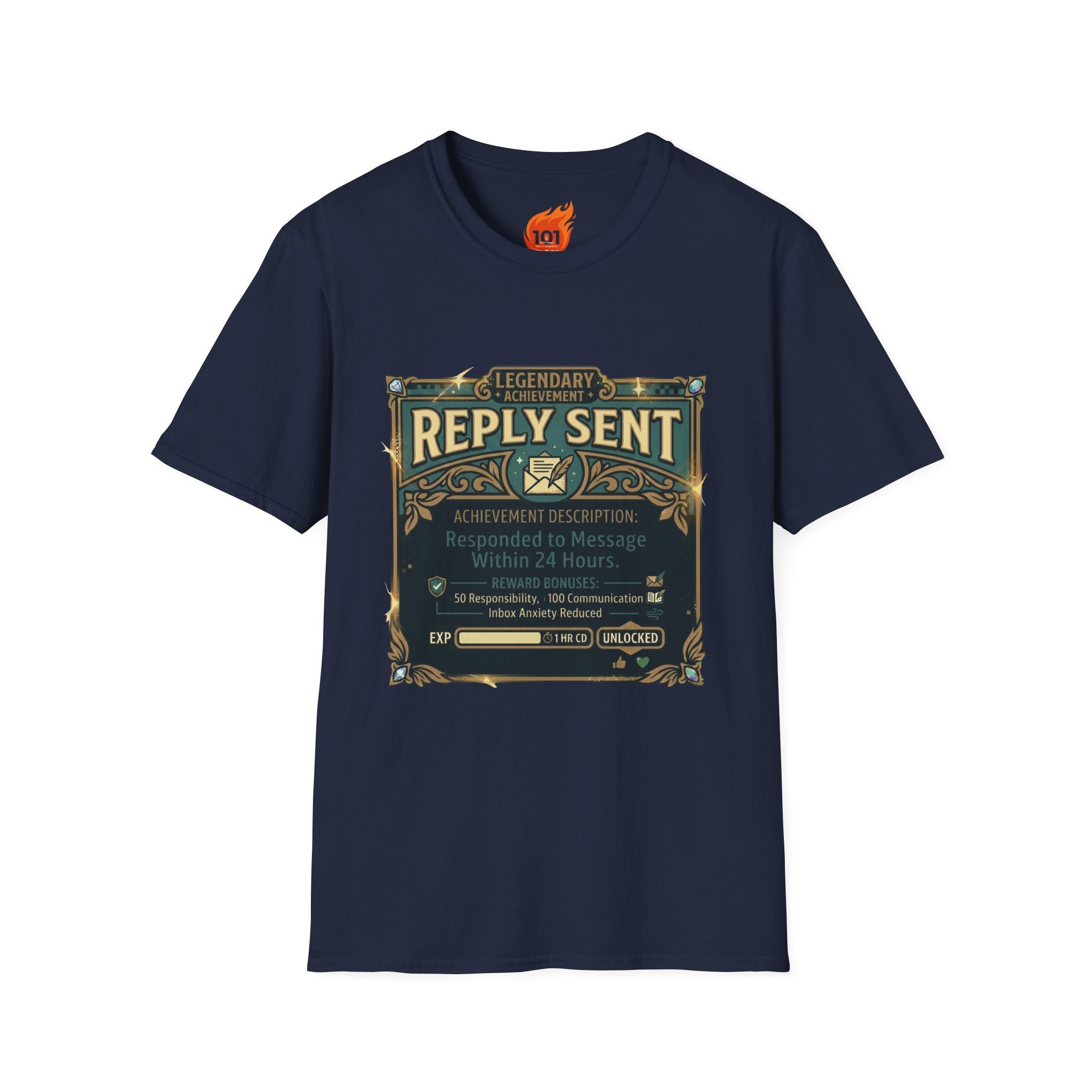 Achievement: Sent a Reply Graphic T-Shirt