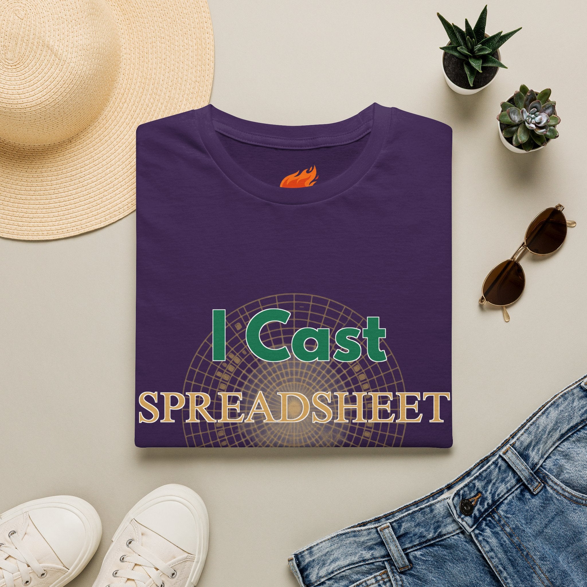 I Cast Spreadsheet Graphic T-Shirt
