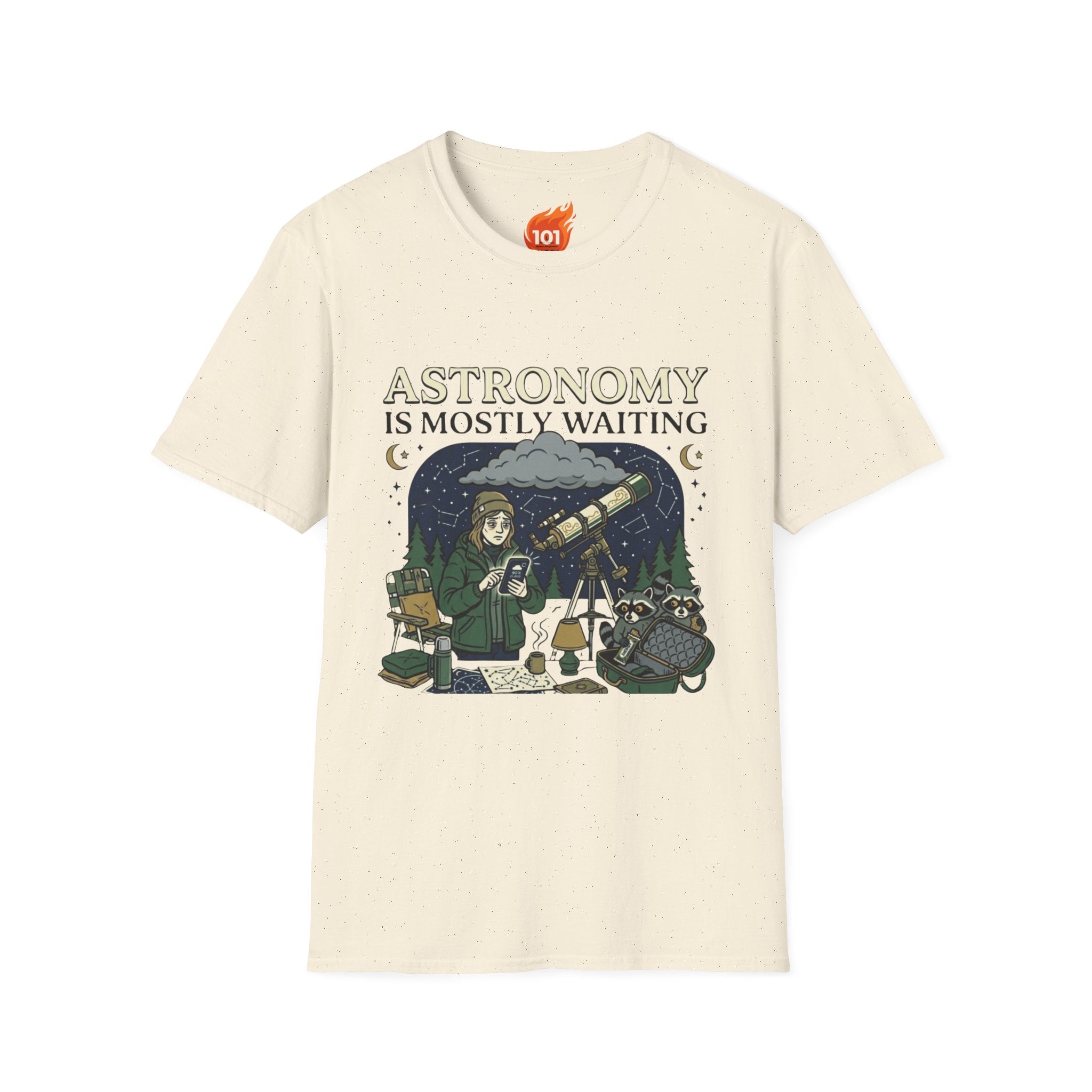 Astronomy is Mostly Waiting Graphic T-Shirt