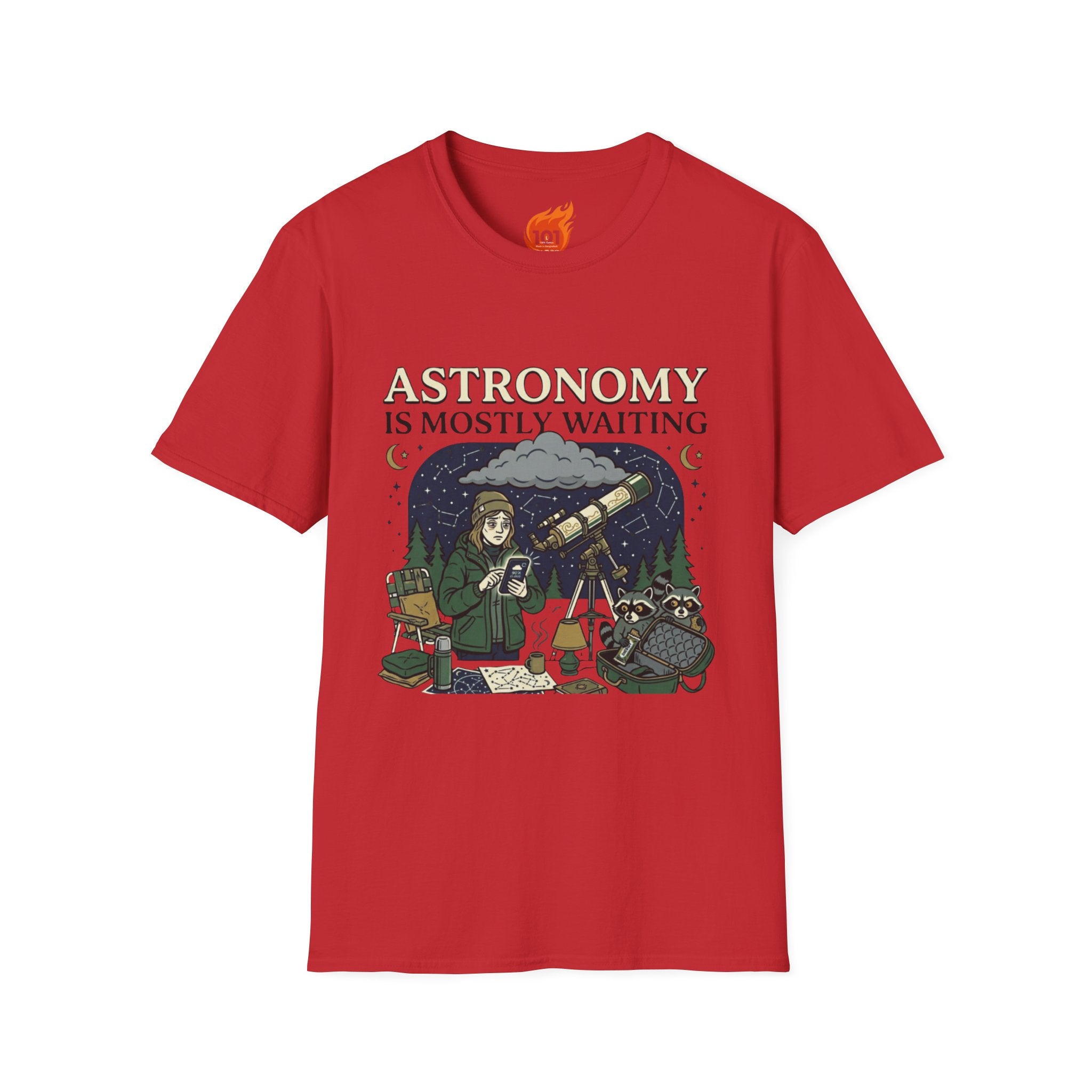 Astronomy is Mostly Waiting Graphic T-Shirt