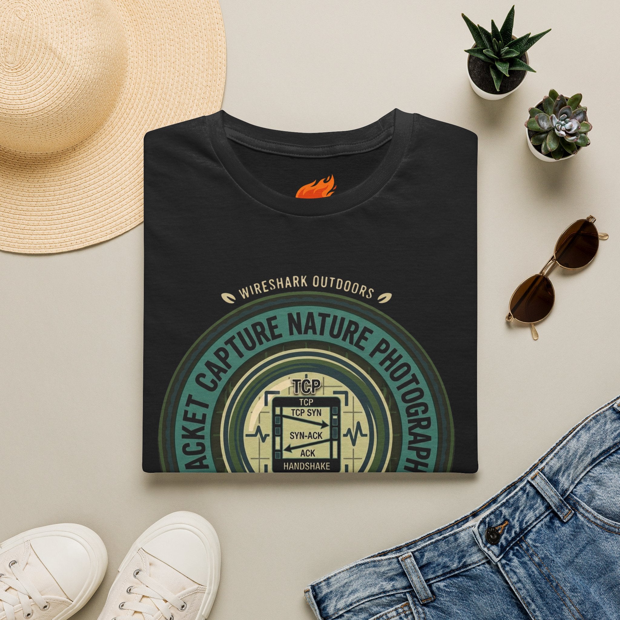 Packet Capture Nature Photography Graphic T-Shirt