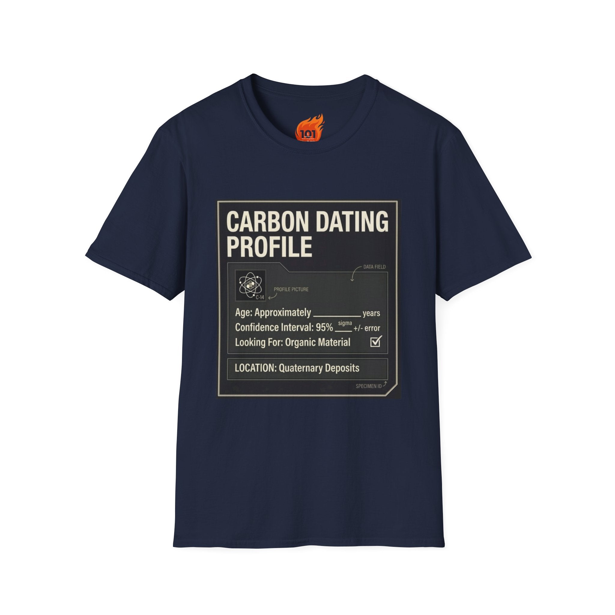 Carbon Dating Profile Graphic T-Shirt