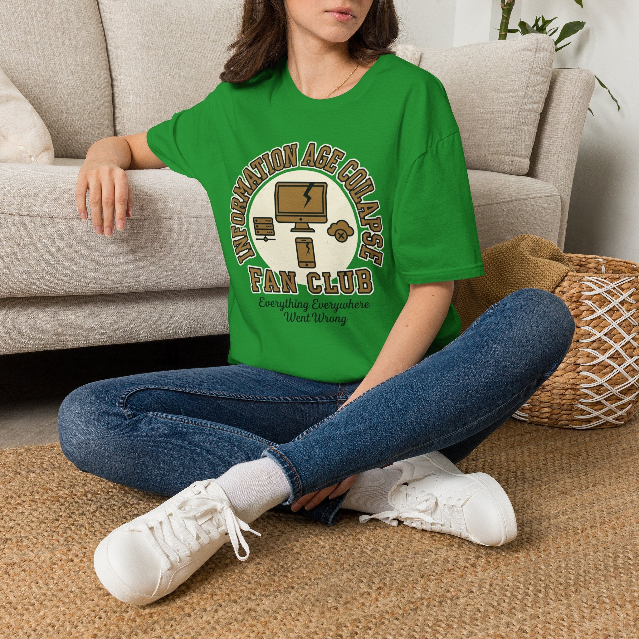 Collapse of the Information Age Graphic T-Shirt