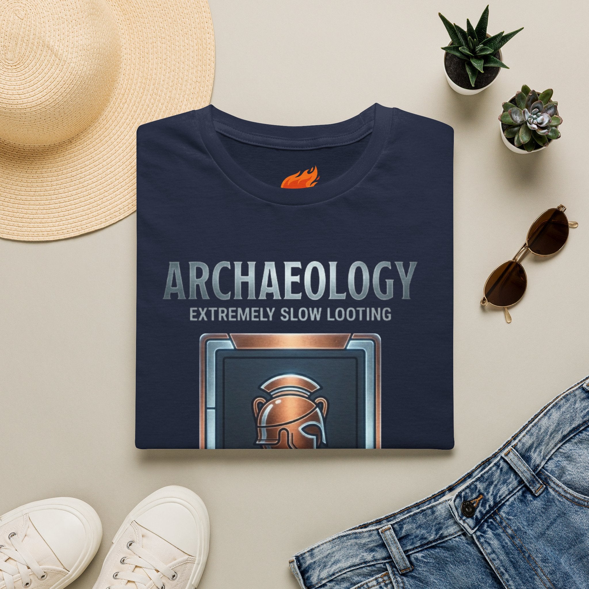 Archaeology is Slow Looting Graphic T-Shirt