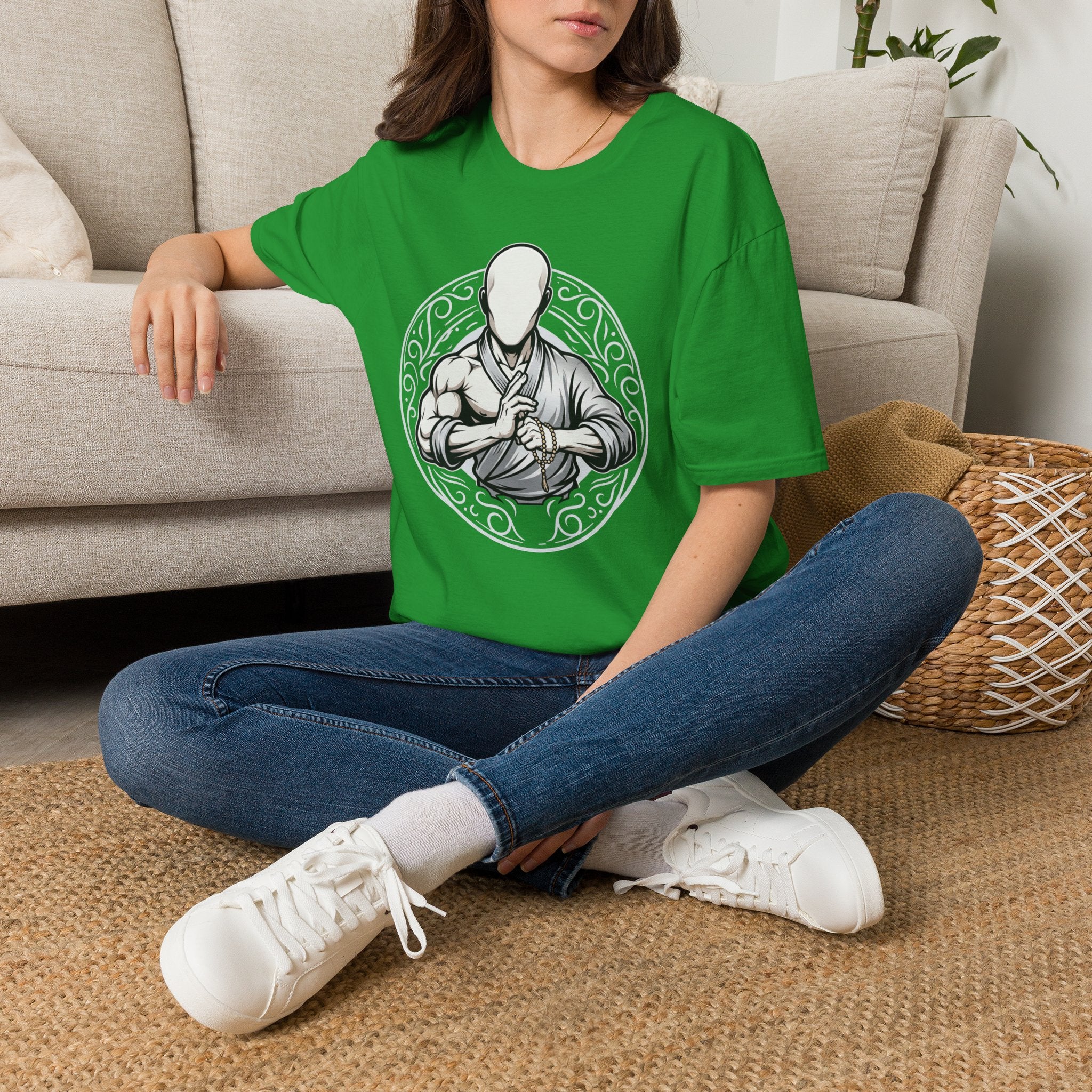 Monk Silhouette Graphic T-Shirt