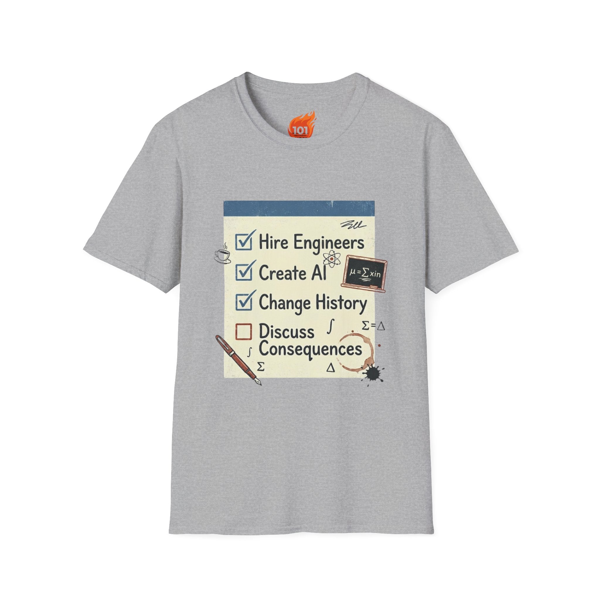 AI Checklist Graphic T-Shirt