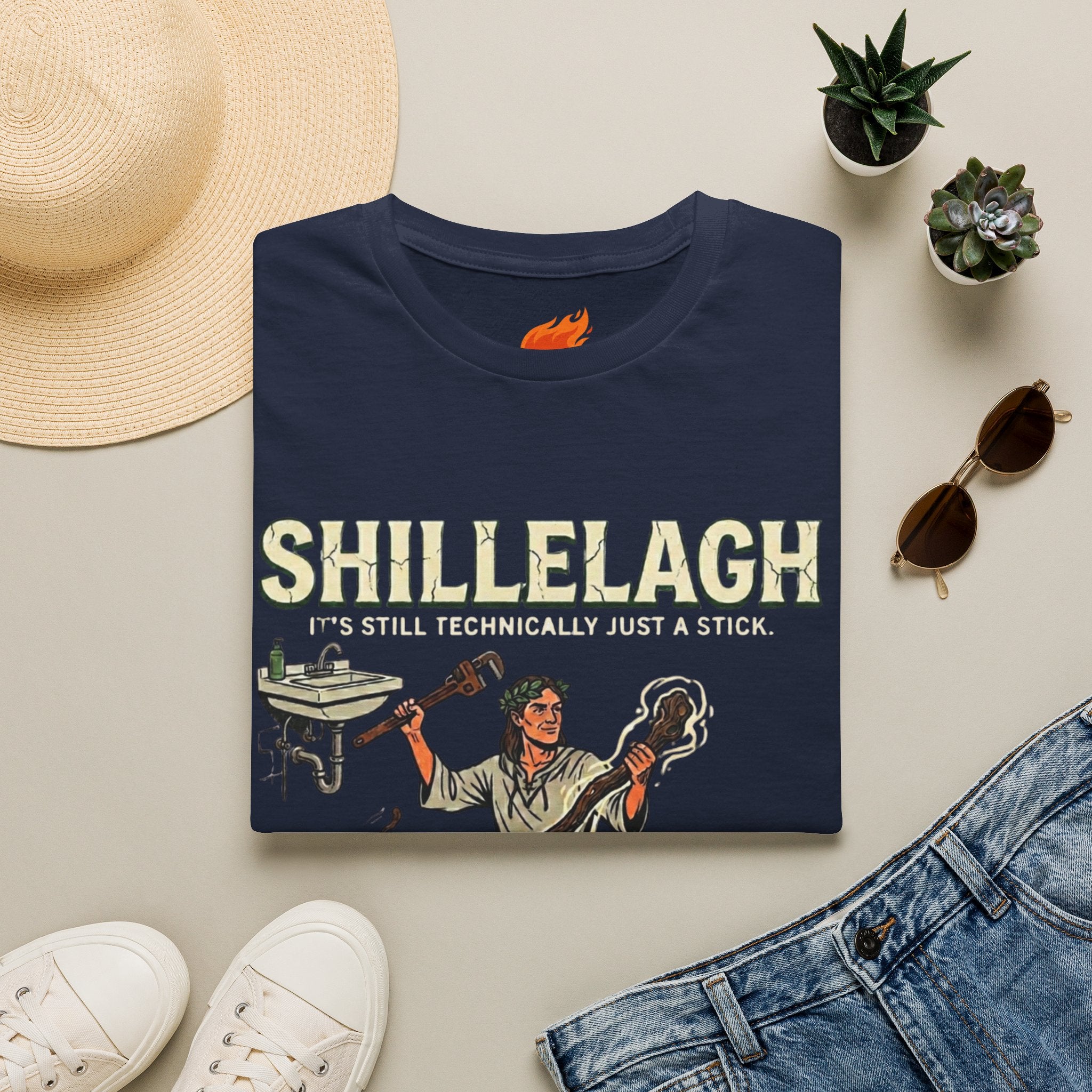 Spell: Shillelagh Stick Graphic T-Shirt