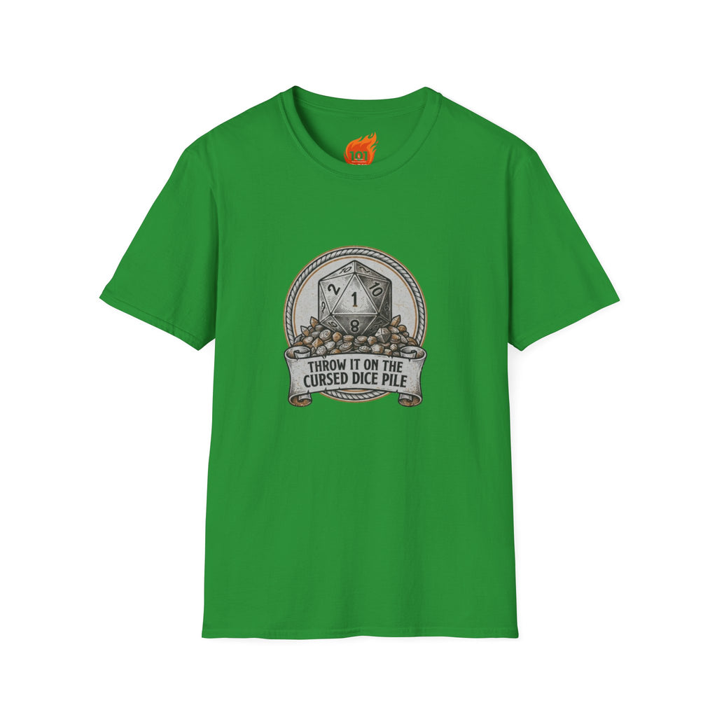 Cursed Dice Pile Graphic T-Shirt