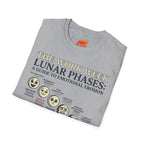 Lunar Work Week Phases Graphic T-Shirt