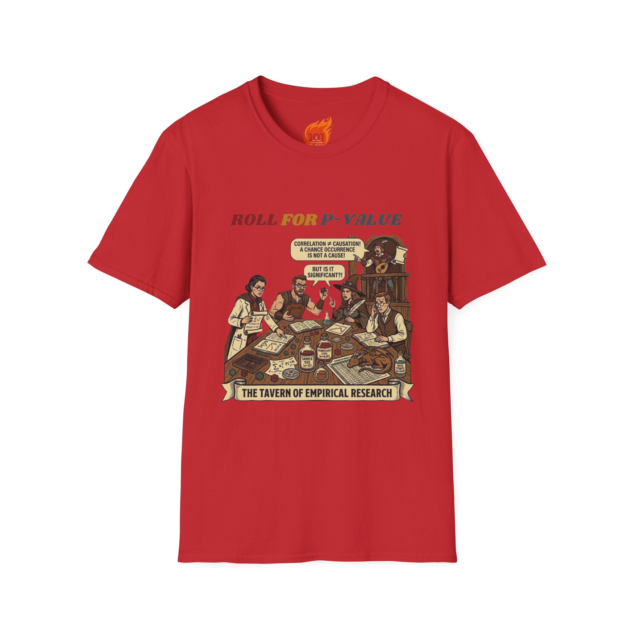 Roll for P-Value Graphic T-Shirt