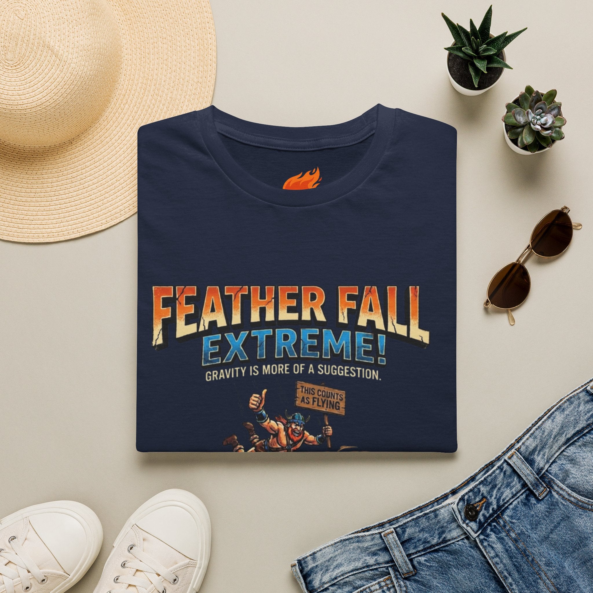 Spell: Feather Fall Graphic T-Shirt