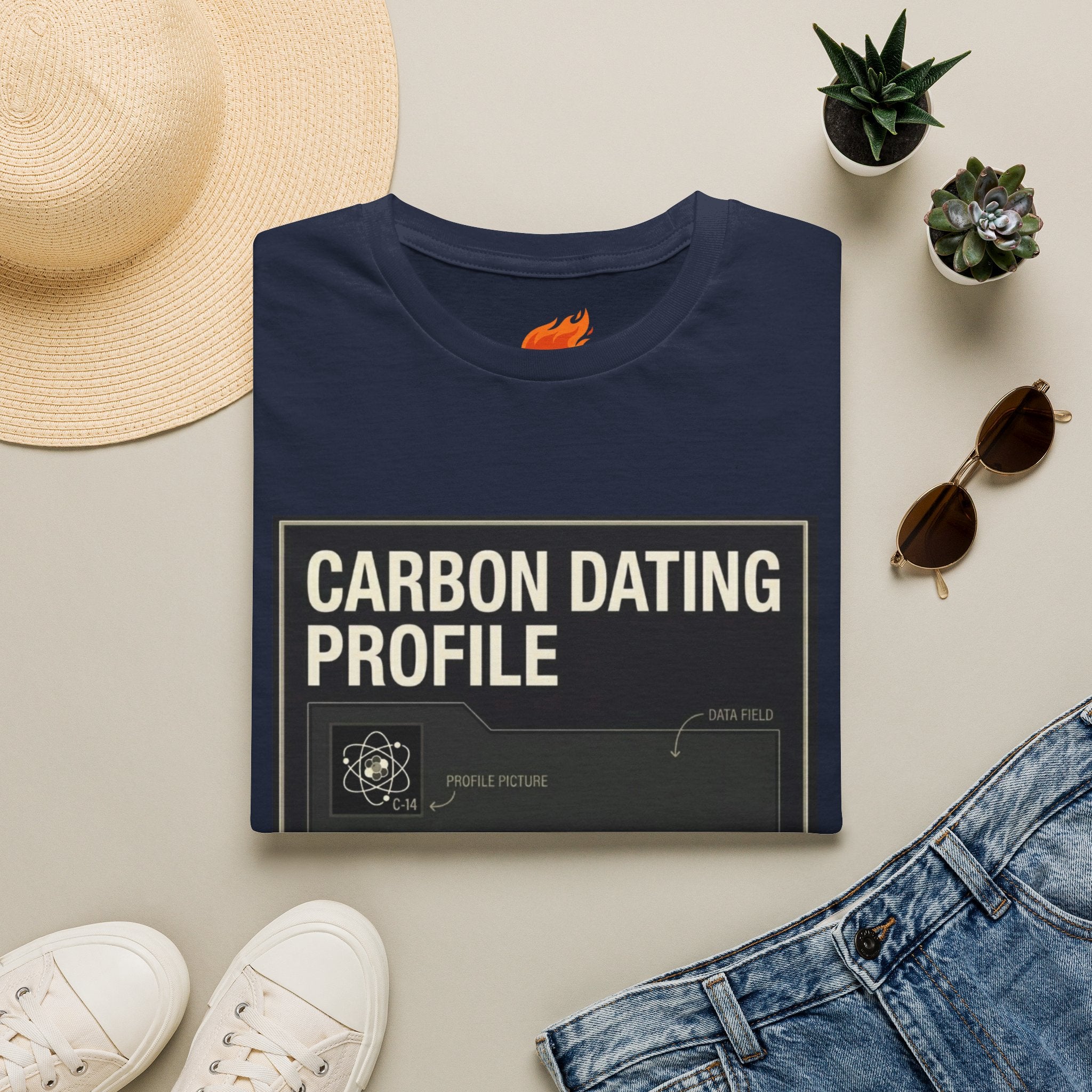 Carbon Dating Profile Graphic T-Shirt