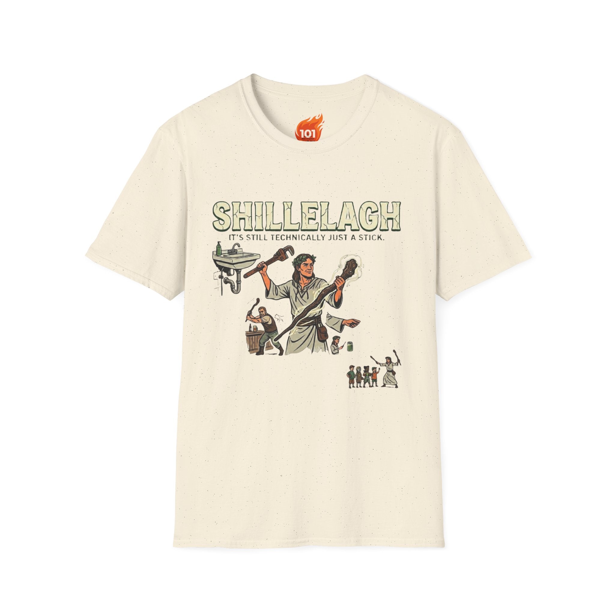 Spell: Shillelagh Stick Graphic T-Shirt
