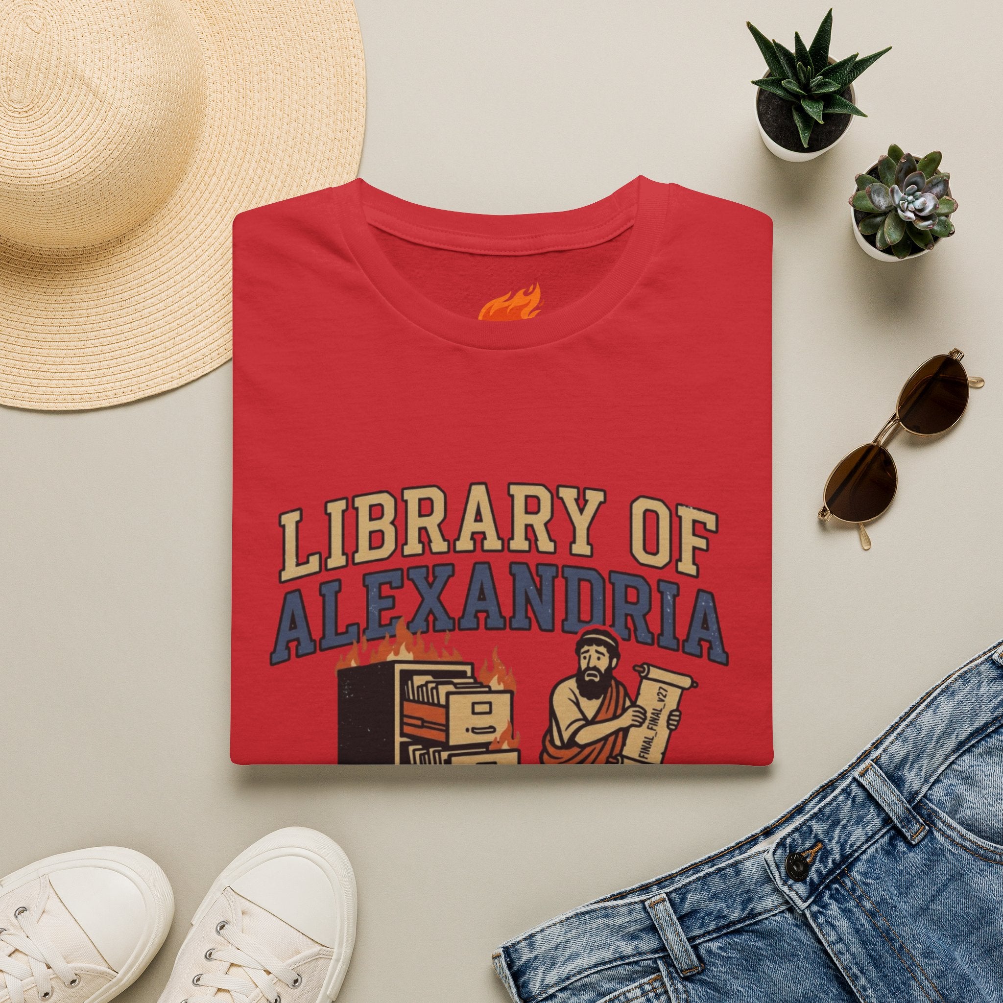 Library of Alexandria Backup Department Graphic T-Shirt