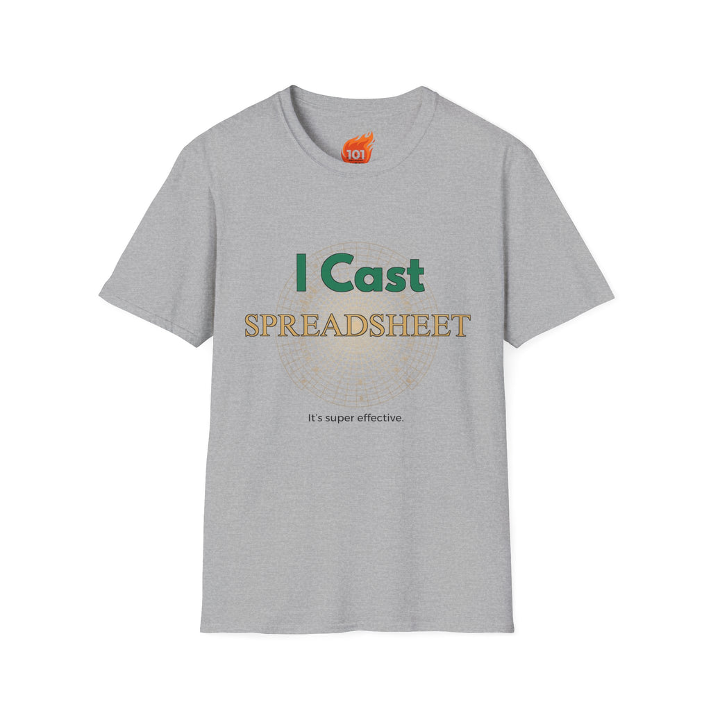 I Cast Spreadsheet Graphic T-Shirt