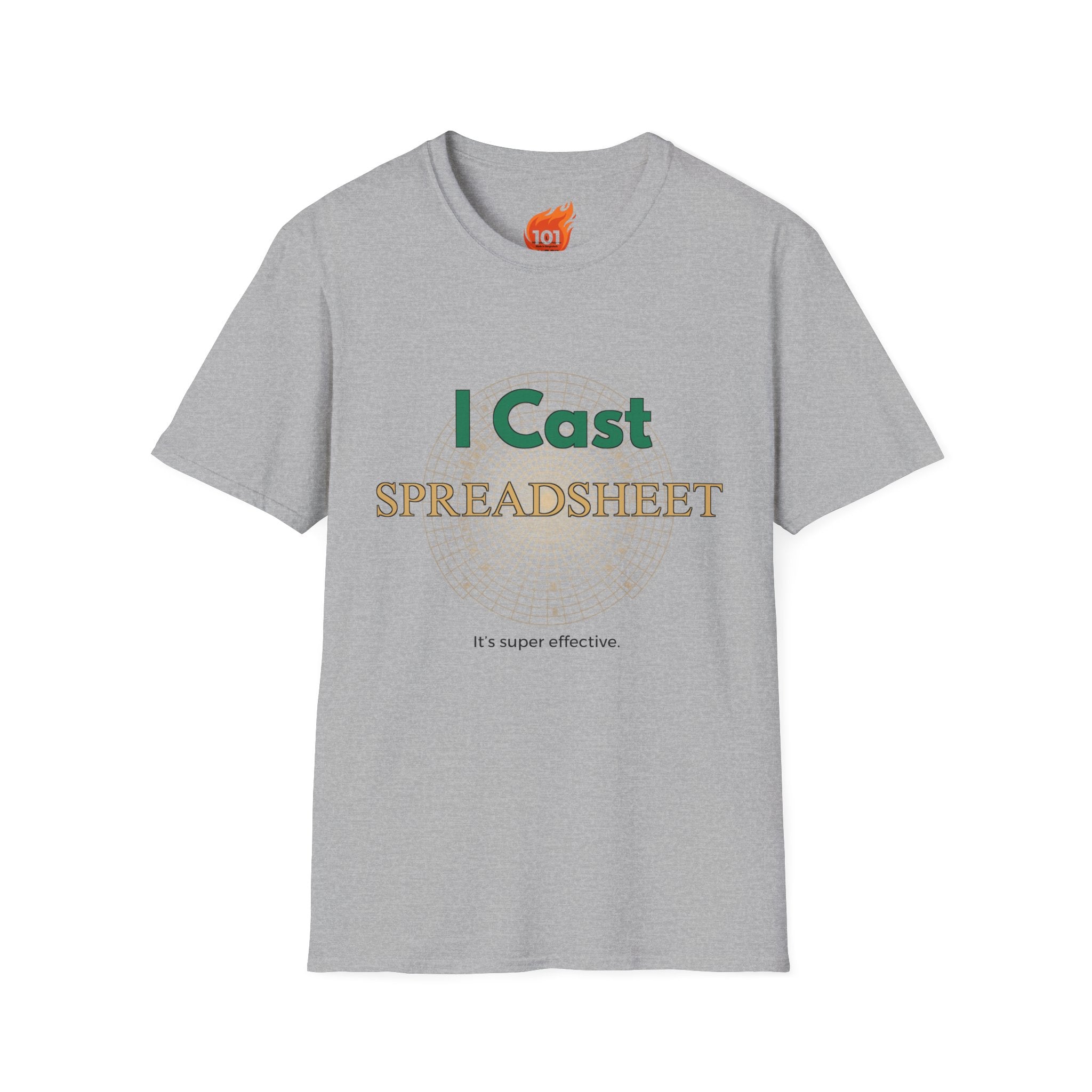 I Cast Spreadsheet Graphic T-Shirt