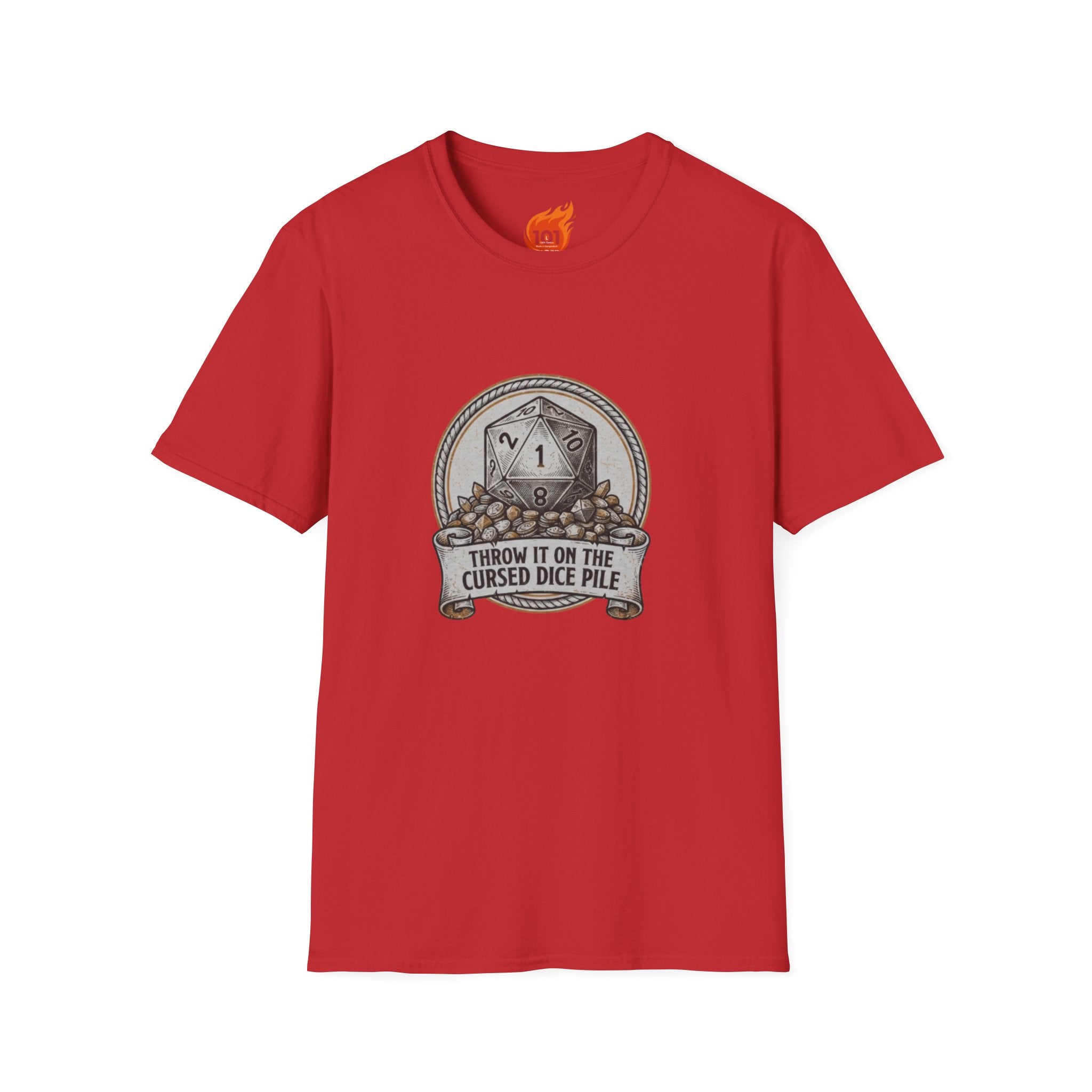 Cursed Dice Pile Graphic T-Shirt