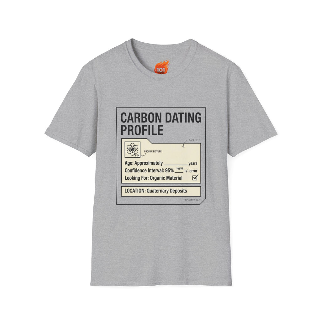 Carbon Dating Profile Graphic T-Shirt