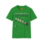 Lunar Work Week Phases Graphic T-Shirt