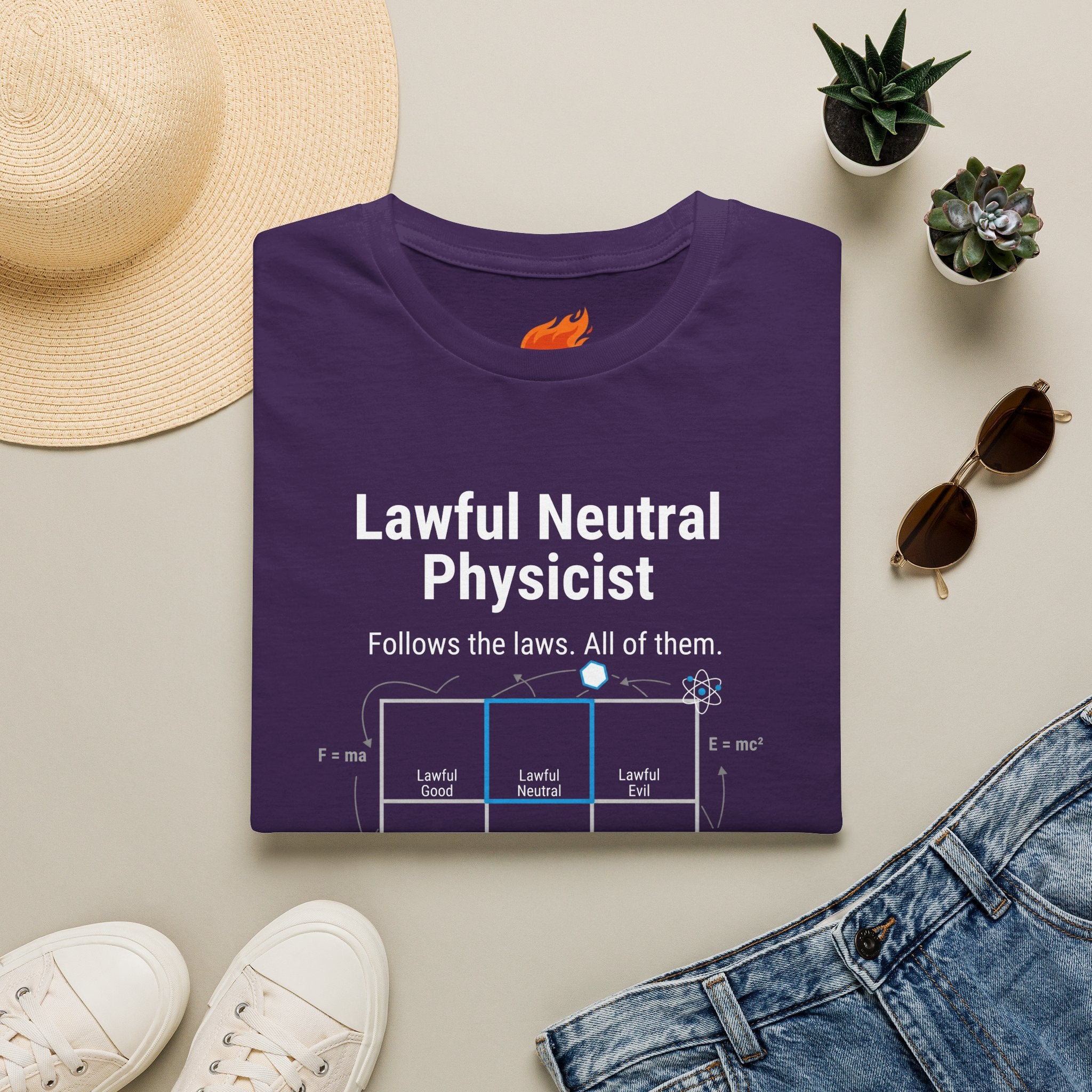 Lawful Neutral Physicist Graphic T-Shirt