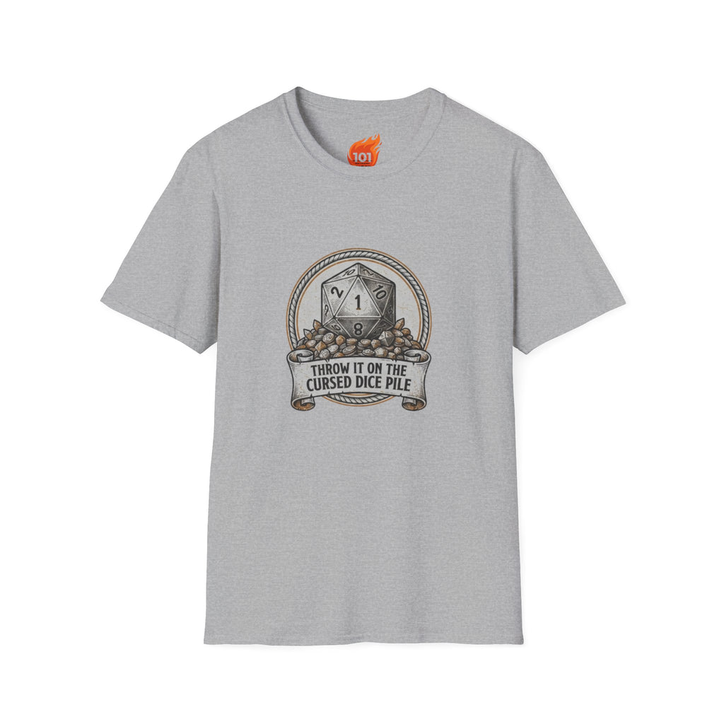 Cursed Dice Pile Graphic T-Shirt