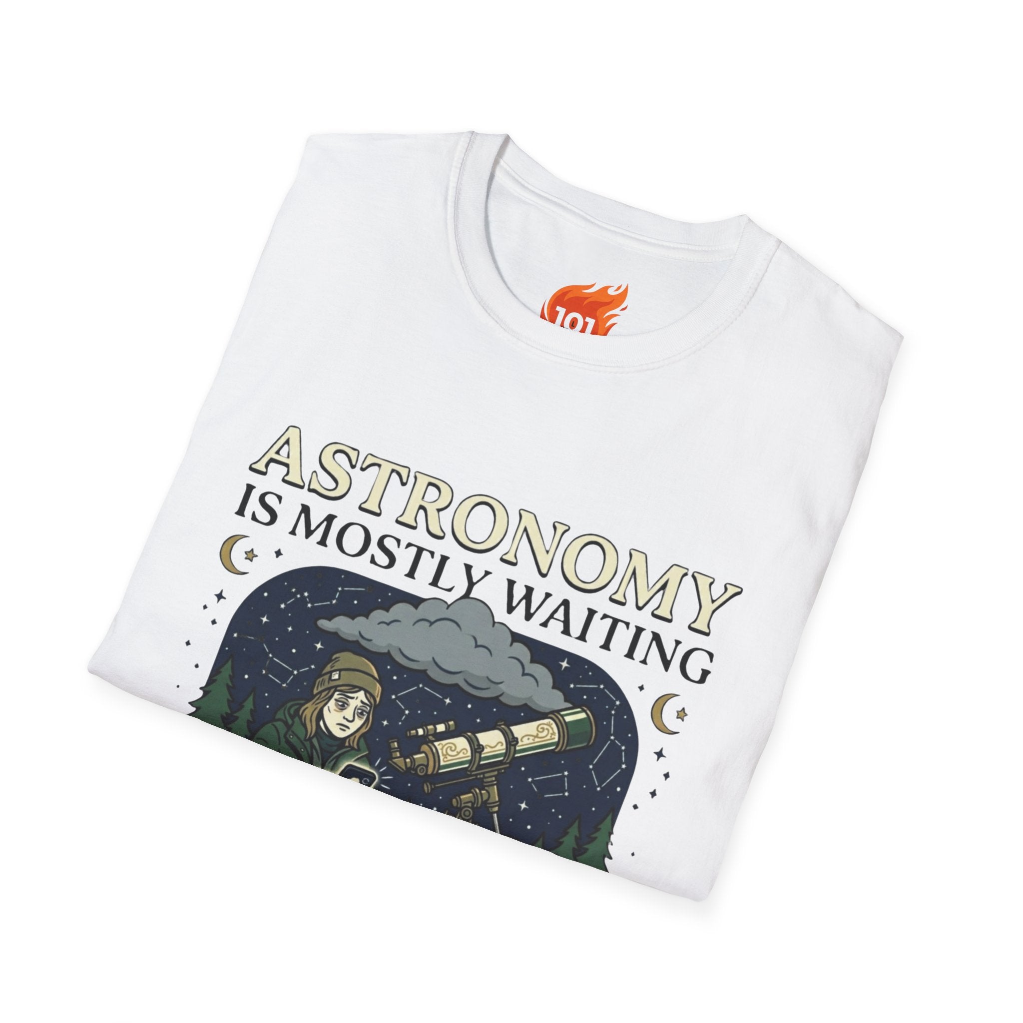 Astronomy is Mostly Waiting Graphic T-Shirt