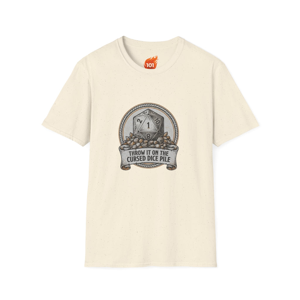 Cursed Dice Pile Graphic T-Shirt