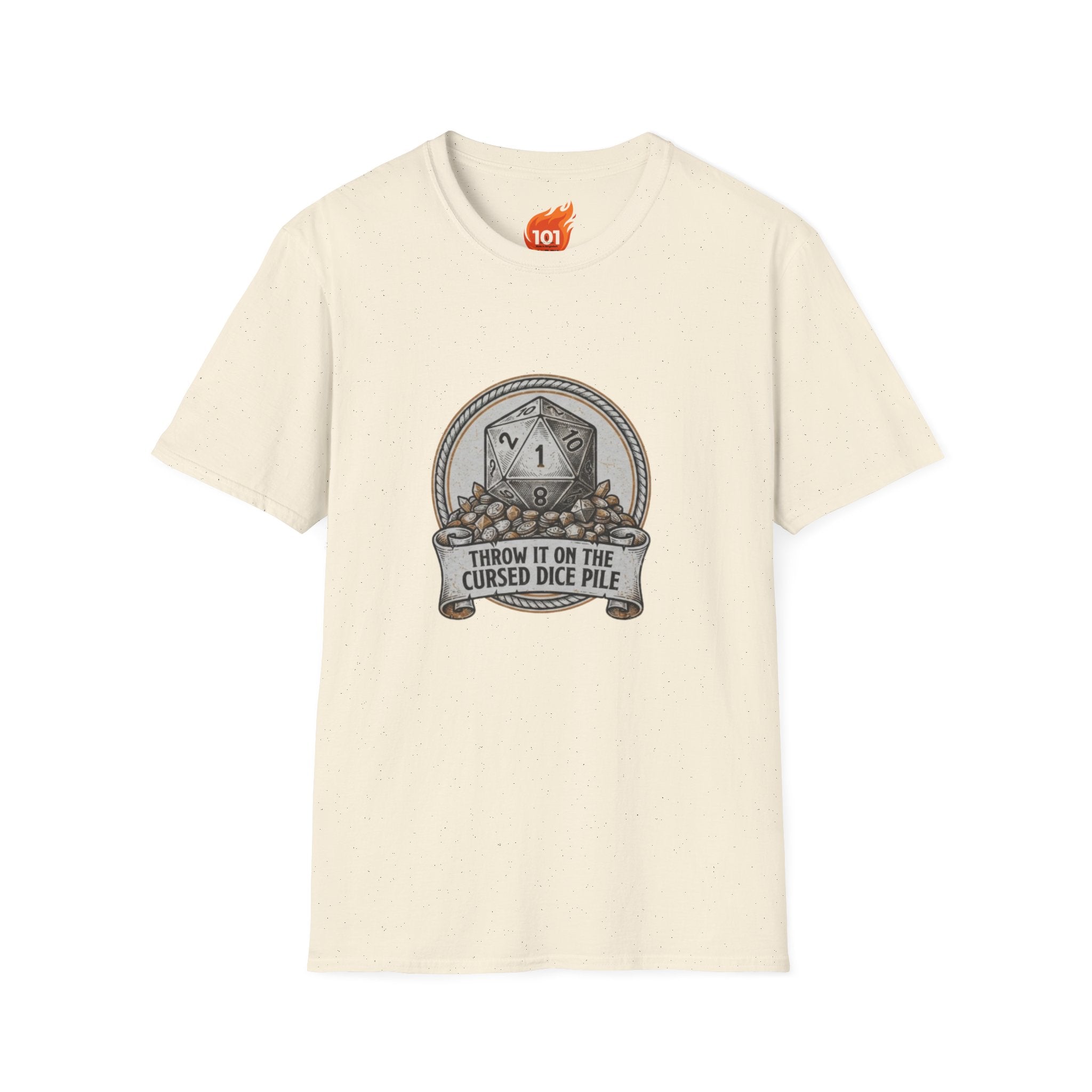 Cursed Dice Pile Graphic T-Shirt