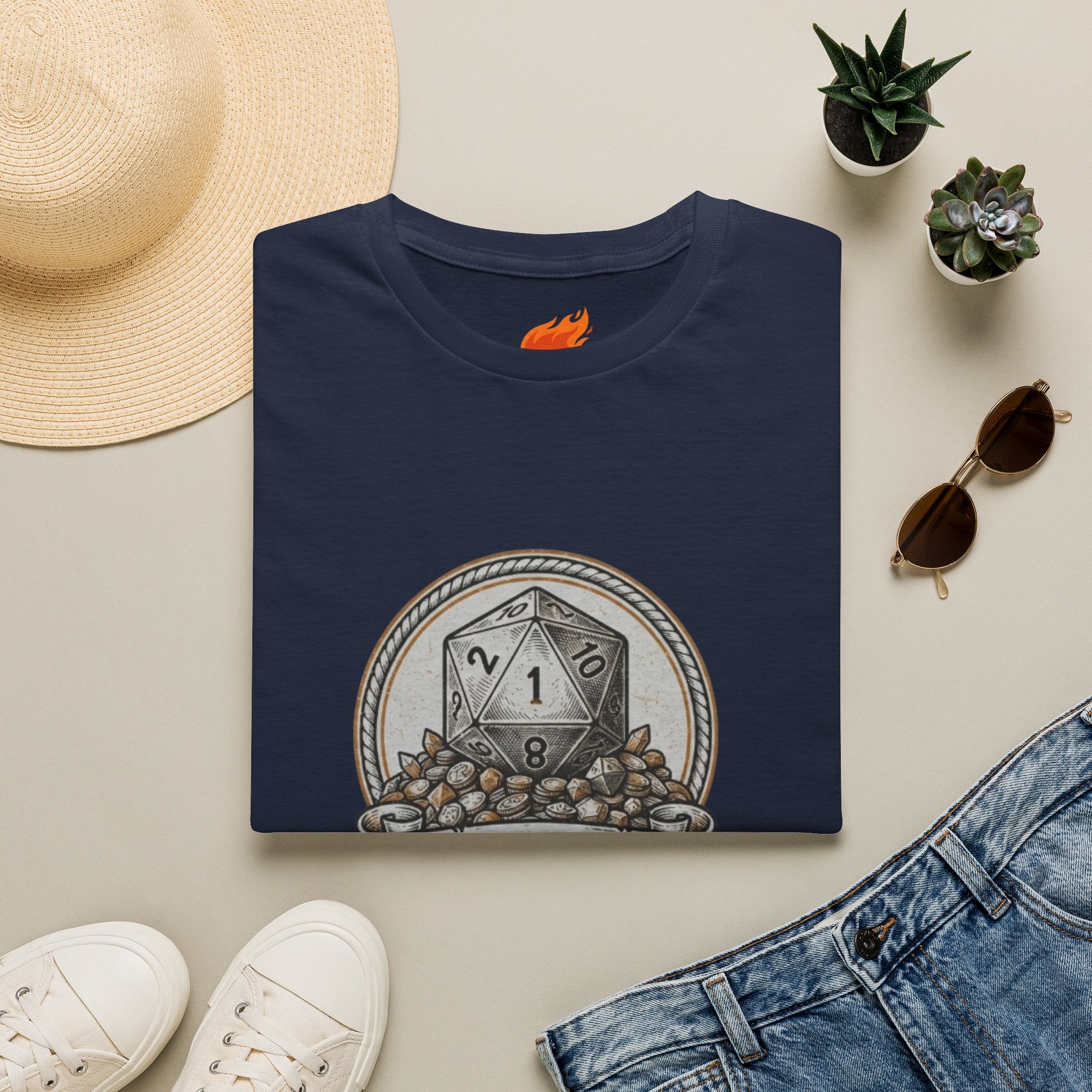 Cursed Dice Pile Graphic T-Shirt
