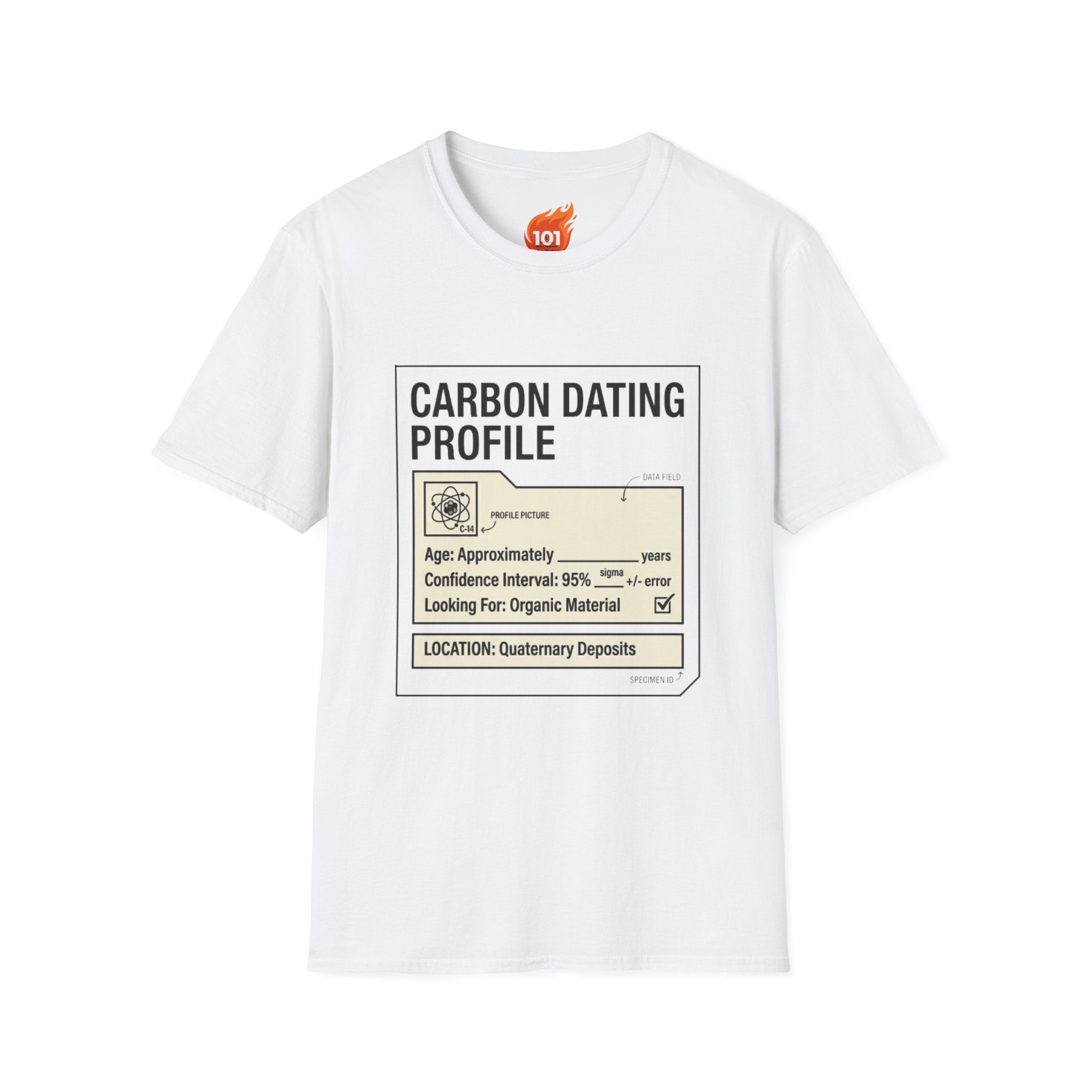 Carbon Dating Profile Graphic T-Shirt