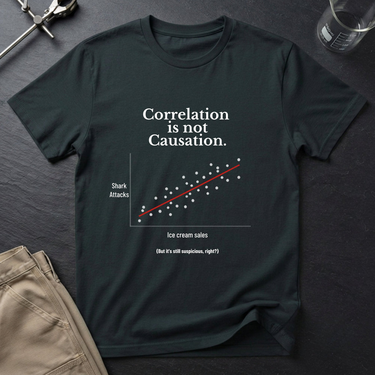 Correlation is Not Causation T-Shirt