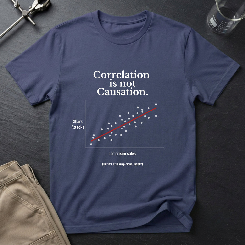 Correlation is Not Causation T-Shirt