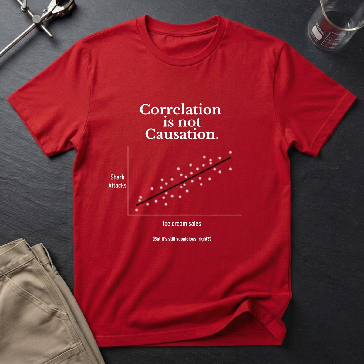 Correlation is Not Causation T-Shirt