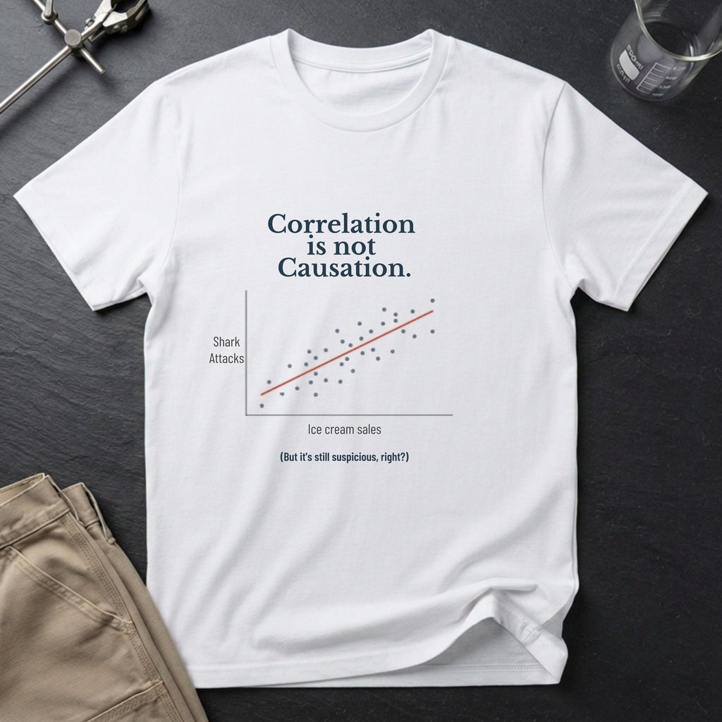 Correlation is Not Causation T-Shirt
