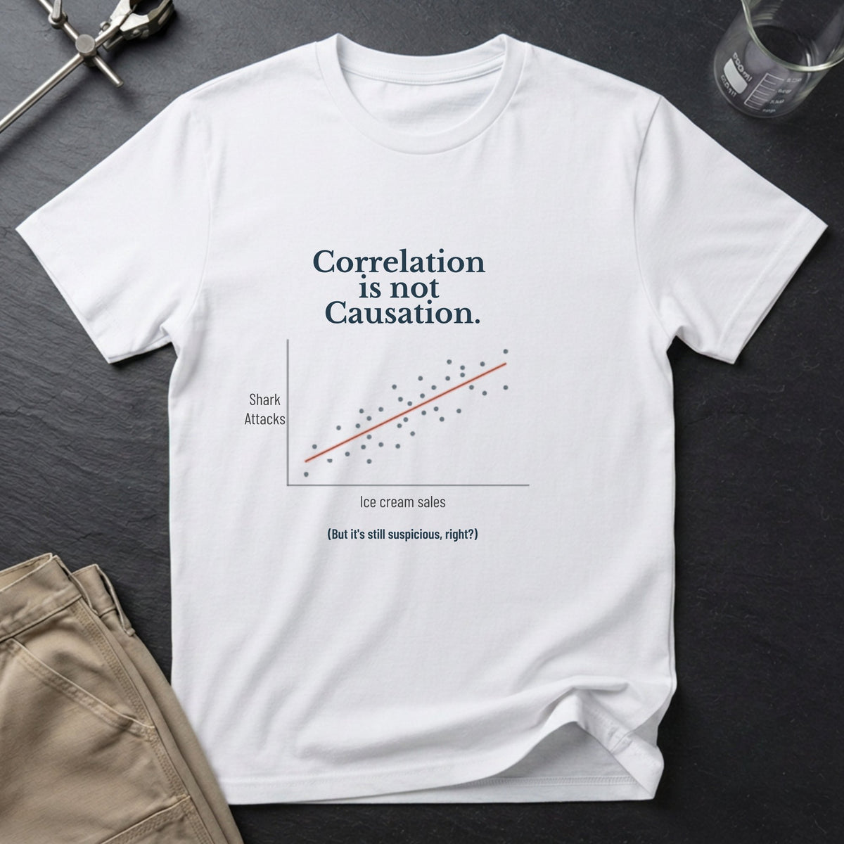 Correlation is Not Causation T-Shirt
